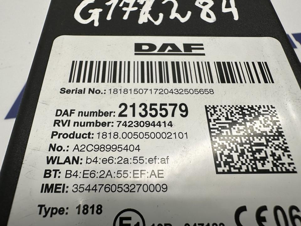 Valdymo blokas 2135579 DAF XF 2017