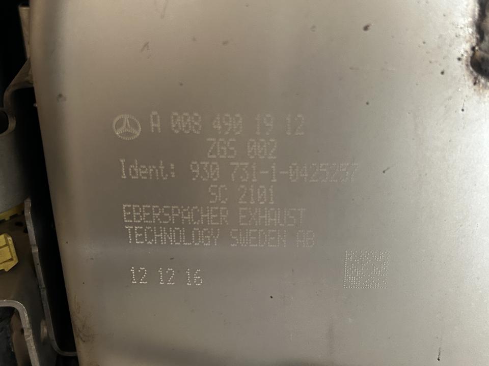 Exhaust catalyst A0084901912 Mercedes-Benz Trucks ACTROS MP4 / MP5 2017