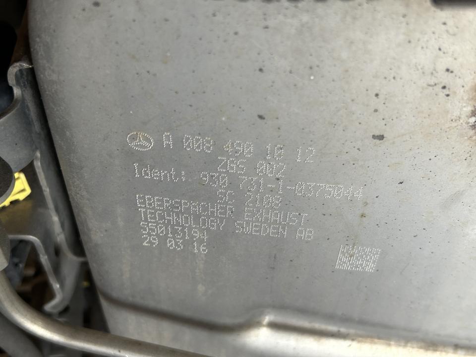 Exhaust catalyst A0084901012 Mercedes-Benz Trucks ACTROS MP4 / MP5 2016