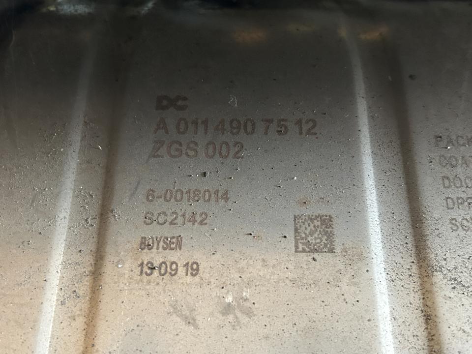 Exhaust catalyst A0114907512 Mercedes-Benz Trucks ACTROS MP4 / MP5 2020