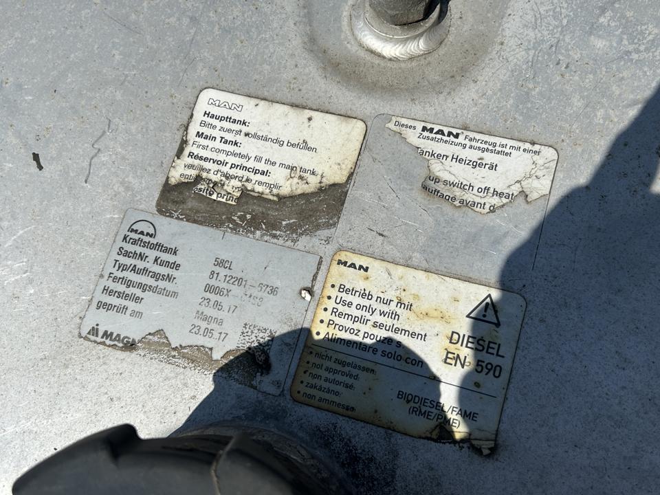 Fuel tank 81122016736 580L MAN Trucks TGX I 2017