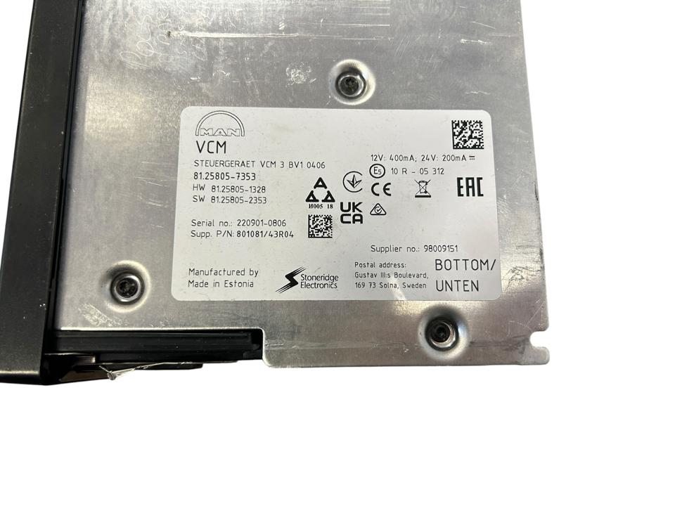 Control unit 81276076038 RIO box MAN Trucks TGX II 2022
