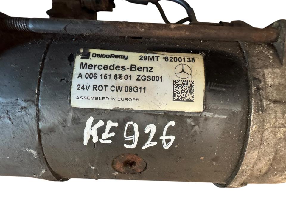Starteris A0061516701 Mercedes-Benz Trucks ACTROS MP2 / MP3 2009