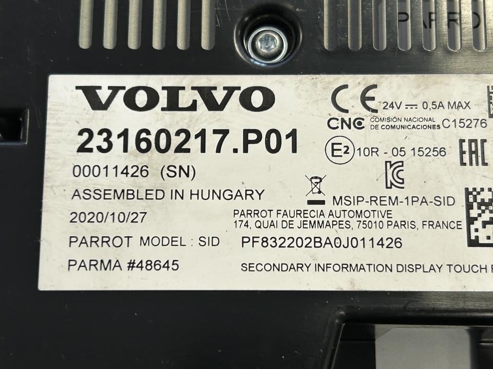 Multimedia screen 23160217 Volvo Trucks FH III 2021