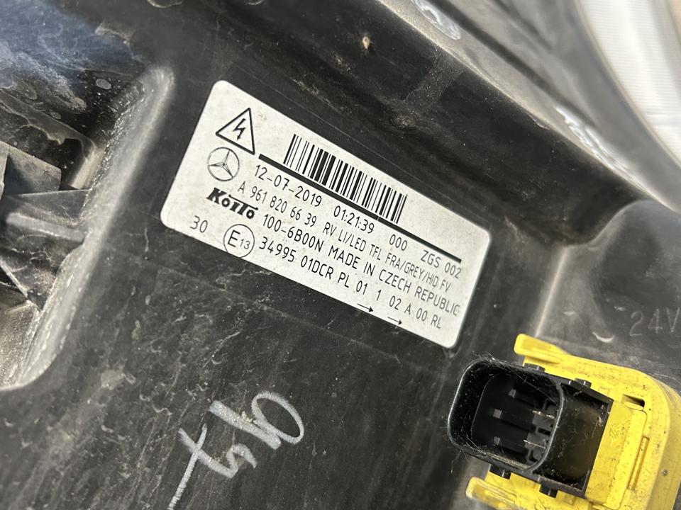 Основная фара A9618206639 LED Mercedes-Benz Trucks ACTROS MP4 / MP5 2019 слева