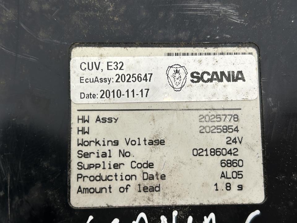 Valdymo blokas 2025647 CUV E32 Scania G I 2010