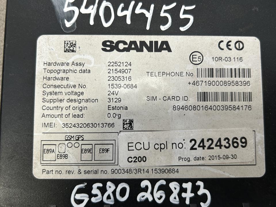 Valdymo blokas 2424369 C200 Scania R I 2015