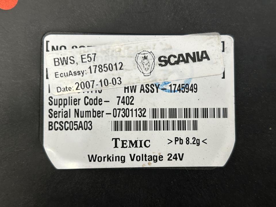 Valdymo blokas 1785012 BWS E57 Scania R I 2008
