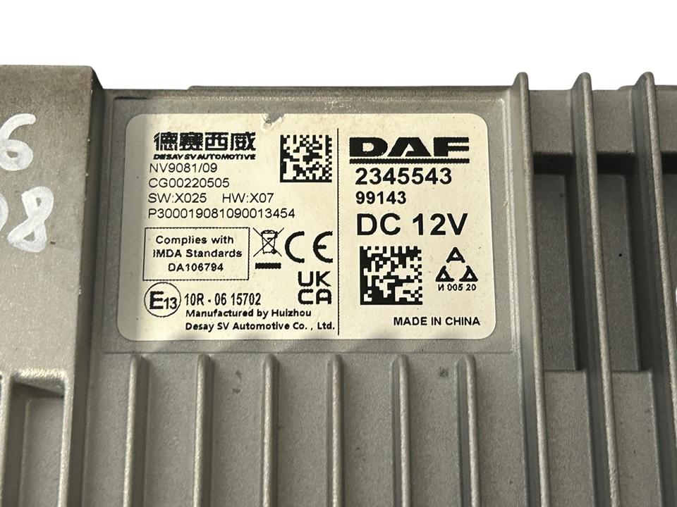 Radio, multimedia 2345543 DAF XG 2022