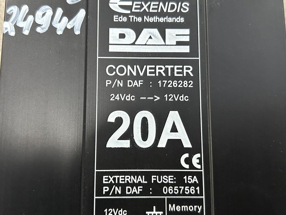 Įtampos keitiklis 1726282 DAF XF 2017