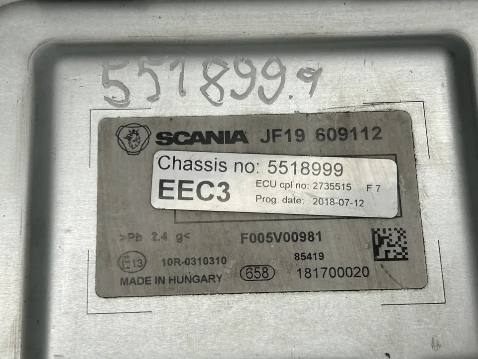 Valdymo blokas 2610801 EEC3 Scania R II 2018