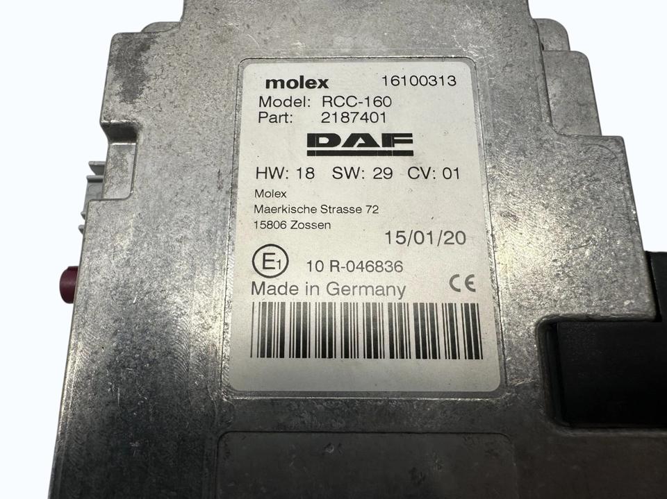 Control unit 2187401 DAF XF 2021