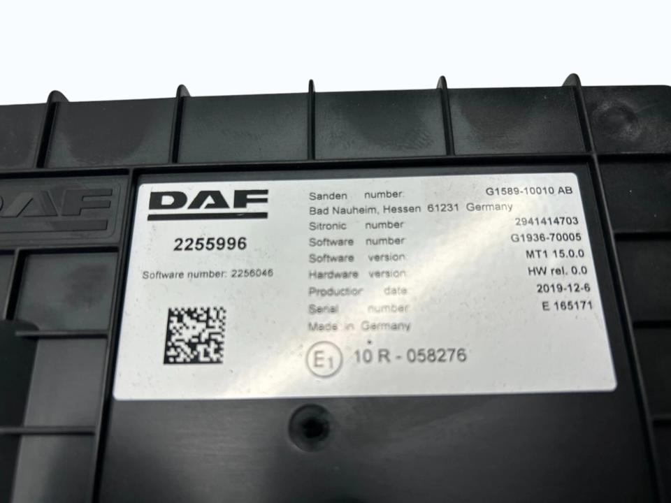 Valdymo blokas 2255996 DAF XF 2020