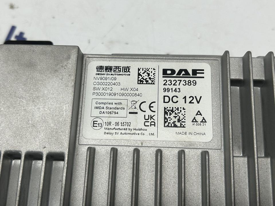 Радио, мультимедиа 2327389 DAF XG 2022