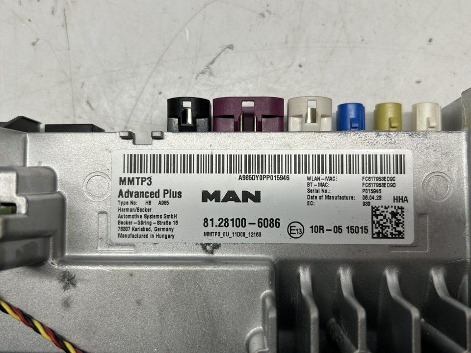 Radio, multimedia 81281006086 MMTP3 MAN Trucks TGX II 2022