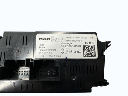 Air conditioner control 81255086019 MAN Trucks TGX II 2021