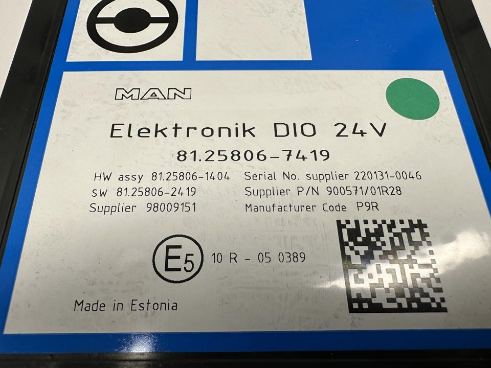 valdymo blokas 81258067419 DIO MAN Trucks TGX II 2020