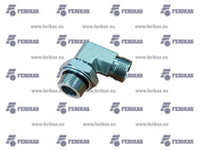 Hydraulic tank flange elbow