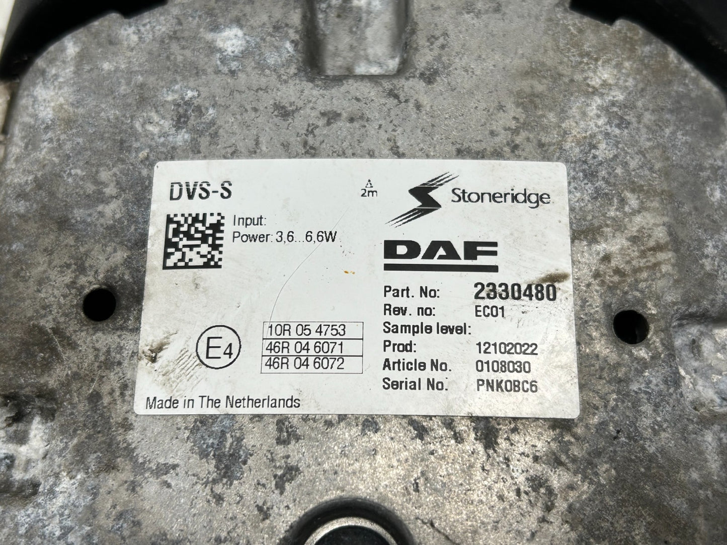DAF XG, XF mirror side view camera, left side 4