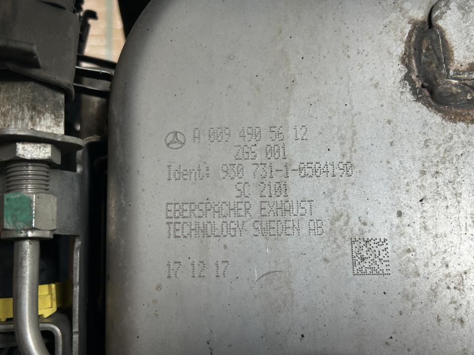 Exhaust catalyst A0094905612 Mercedes-Benz Trucks ACTROS MP4 / MP5 2018
