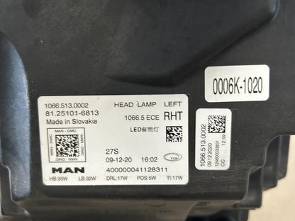 Headlight 81251016813 LED EU MAN Trucks TGX II 2021 Left