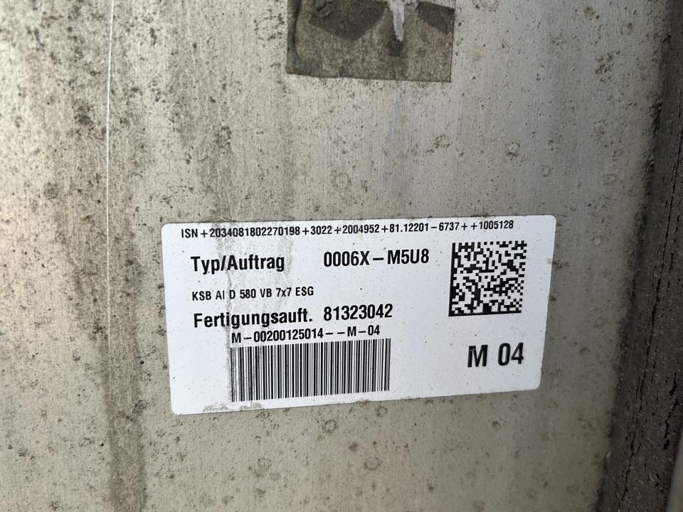 Fuel tank 81122015864 580L MAN Trucks TGX I 2018