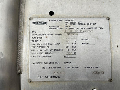 Fuel tank 2782050 LNG Scania R II 2021