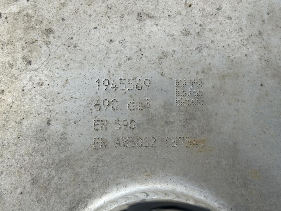 Fuel tank 1945569 690L DAF XF 2019