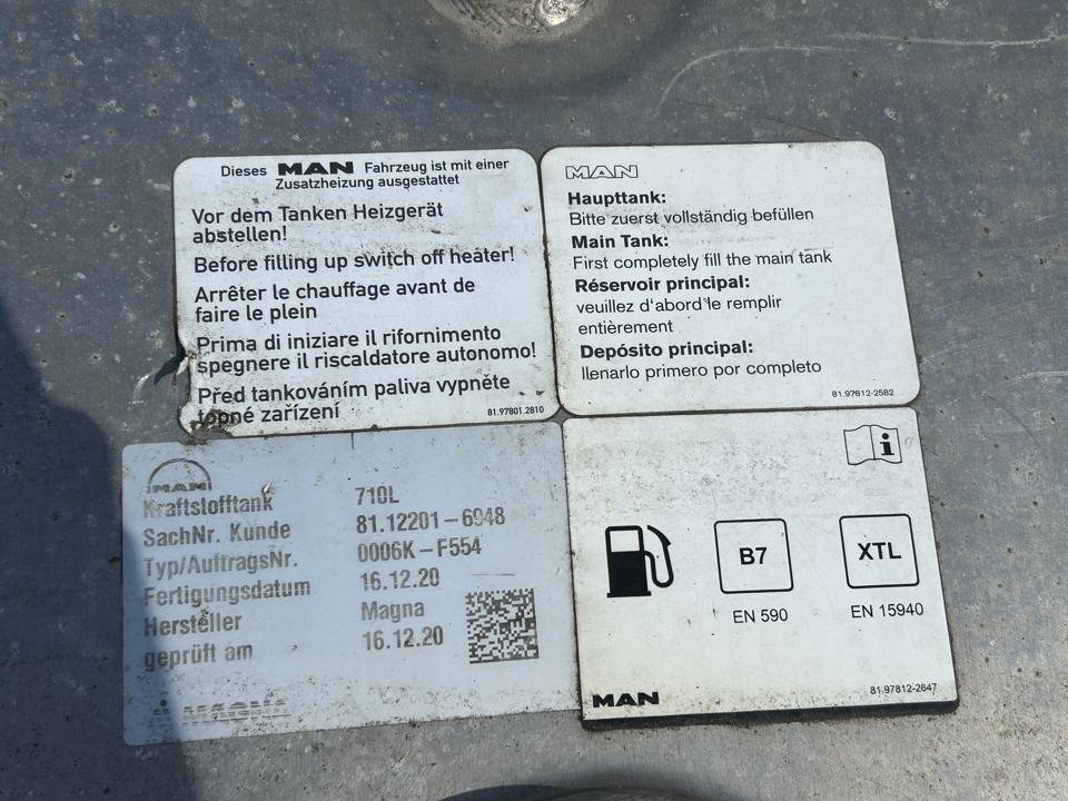 Fuel tank 81122016948 710L MAN Trucks TGX II 2020