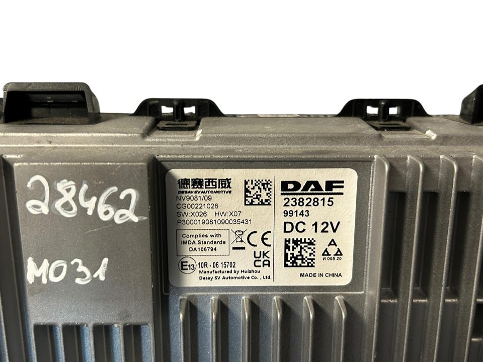 Radio, multimedia 2382815 DAF XG 2023