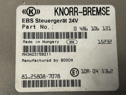 Control unit 81258087078 EBS MAN Trucks TGX I 2018