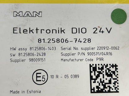 Control Unit 81258067428 DIO MAN Trucks TGX II 2022