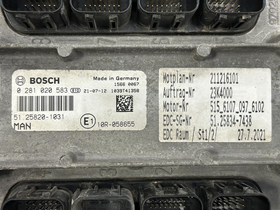 Variklio valdymo blokas 51258201031 MAN Trucks TGX II 2021