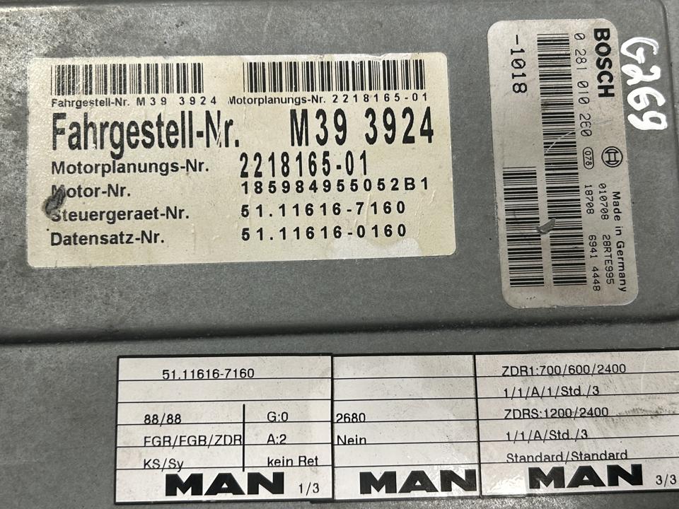 Valdymo blokas 51116167160 MAN Trucks TGX I 2005