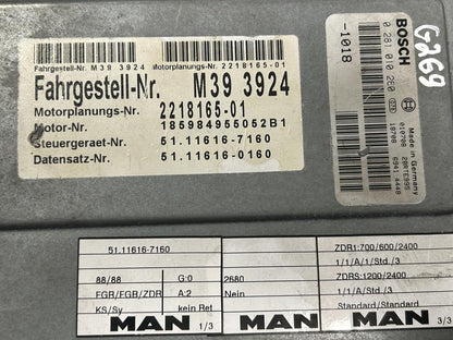 Valdymo blokas 51116167160 MAN Trucks TGX I 2005