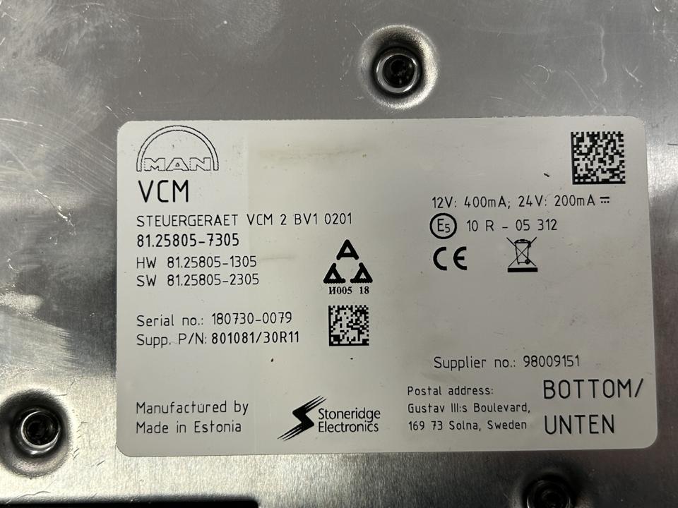Control unit 81276076006 RIO Box MAN Trucks TGX I 2018