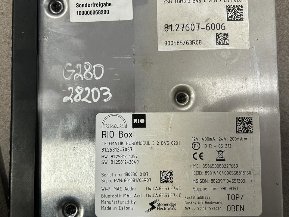 Control unit 81276076006 RIO Box MAN Trucks TGX I 2018