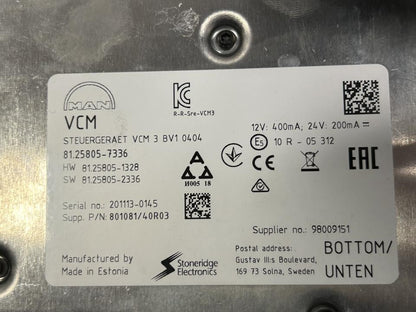 Valdymo blokas 81276076030 RIO Box MAN Trucks TGX II 2021