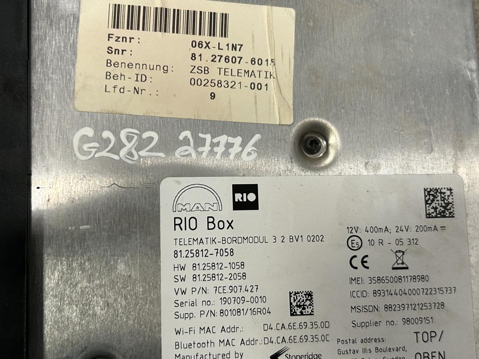 Control unit 81276076015 RIO Box MAN Trucks TGX I 2019