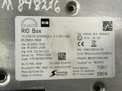 Control unit 81246076015 RIO Box MAN Trucks TGX II 2020