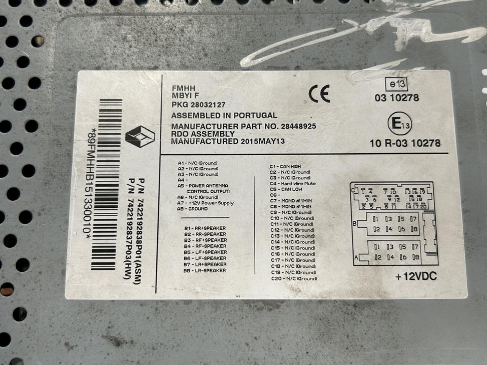Радио, мультимедиа 28448925 Renault Trucks T 2016