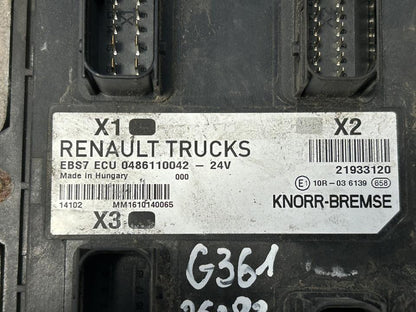 Control unit 21933120 EBS7 Renault Trucks T 2014