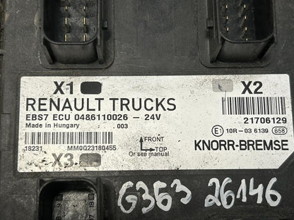 Control unit 21706129 EBS7 Renault Trucks T 2018