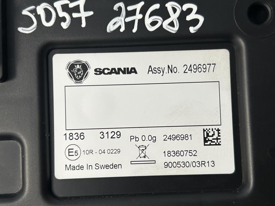 Prietaisų skydelis 2496977 Scania R II 2018