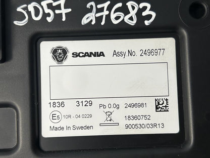 Prietaisų skydelis 2496977 Scania R II 2018
