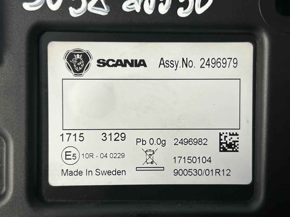 Prietaisų skydelis 2496979 LED Scania R II 2017