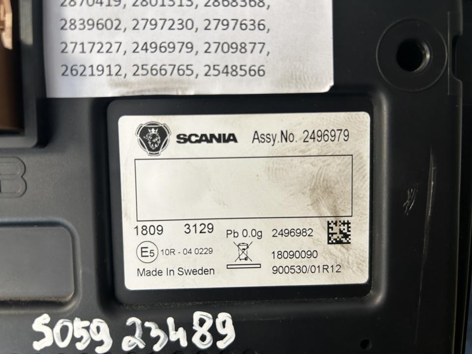 Prietaisų skydelis 2496979 LED Scania R II 2018