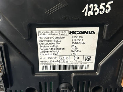 Prietaisų skydelis 2303197 UK Scania R I 2015
