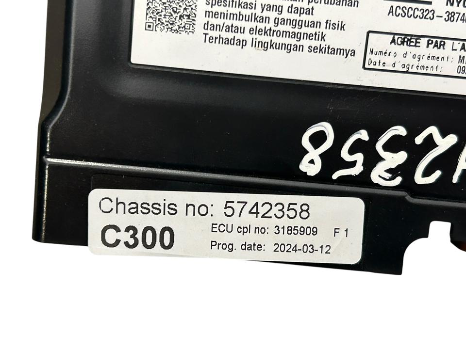Valdymo blokas 3185909 C300 Scania R II 2024