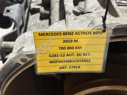 Полная коробка передач A9604308095 G281-12 Mercedes-Benz Trucks ACTROS MP4 / MP5 2019 С ретардером